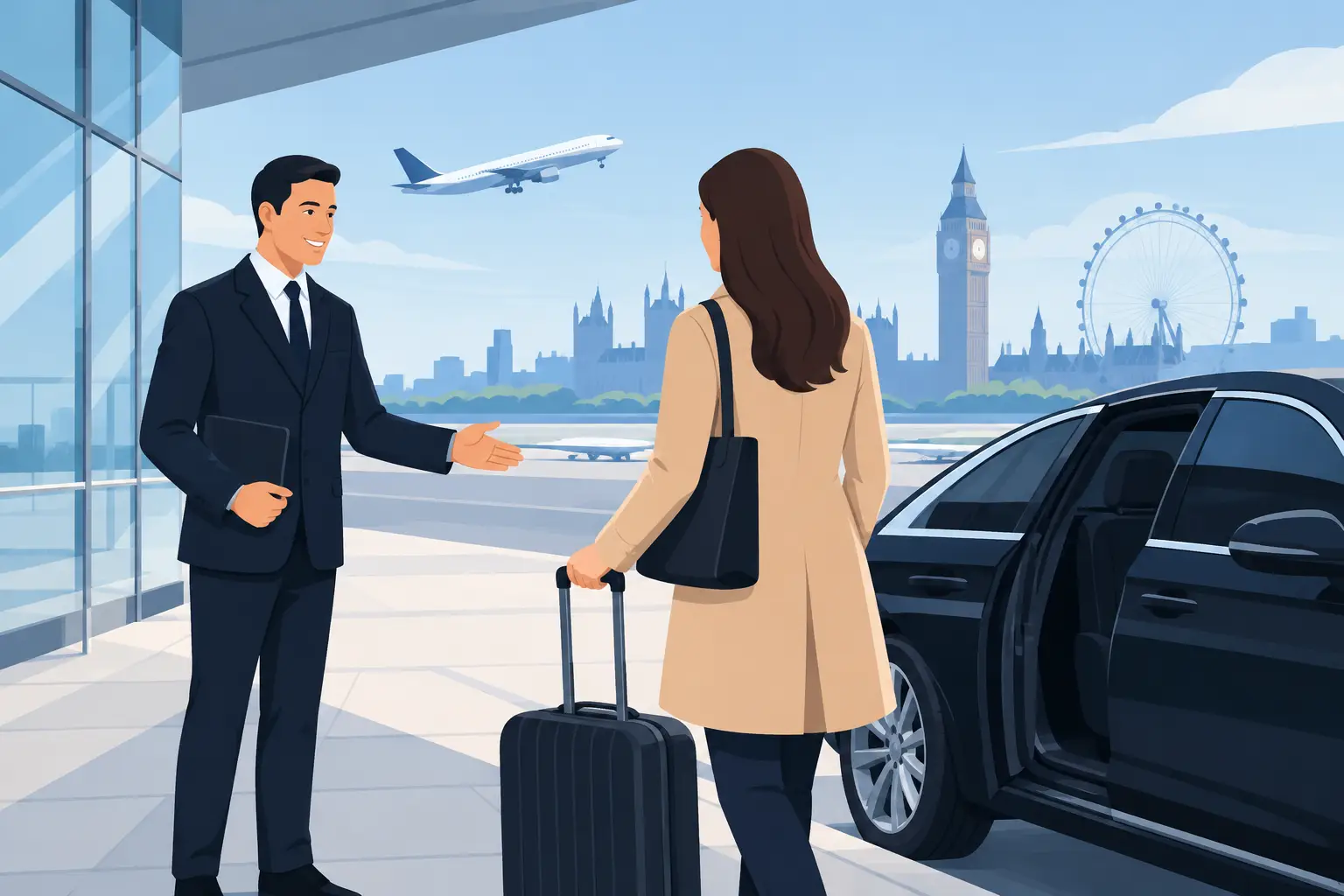 Airport Taxi Meet and Greet for London Flights