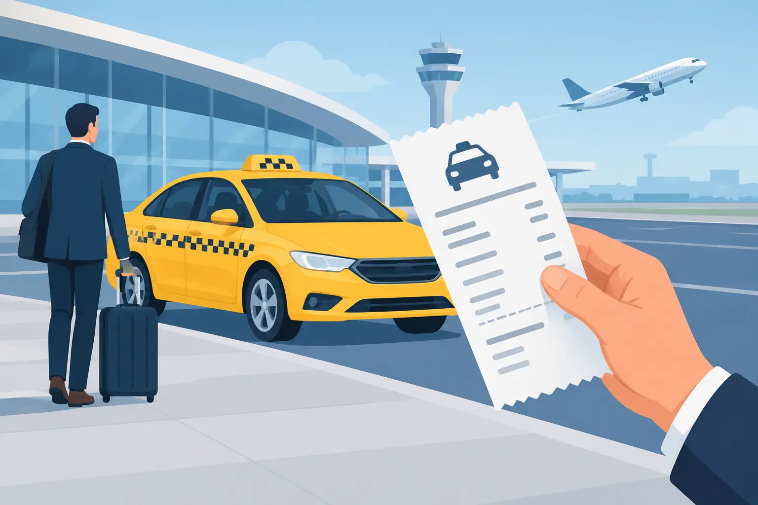 Airport Taxi Receipt for Expenses Explained